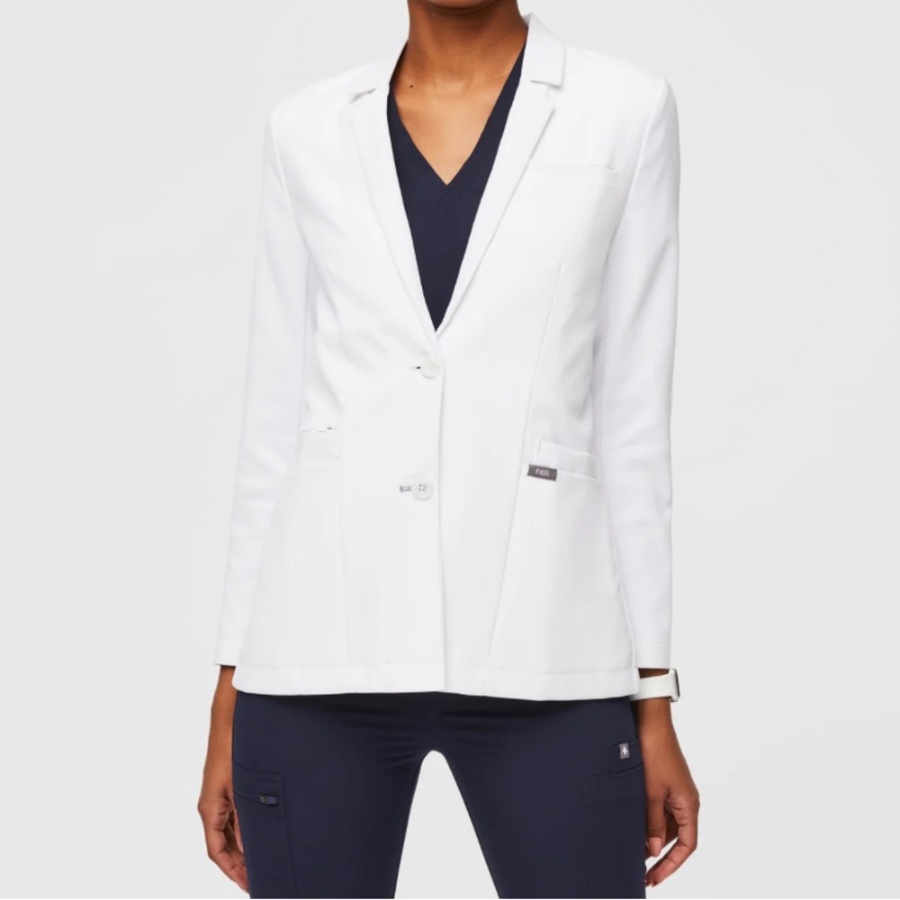 FIGS Women's White coat